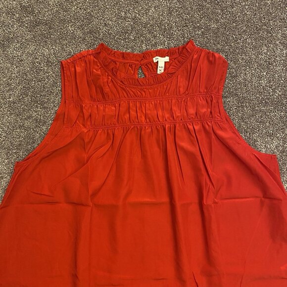 JOIE Limited Edition Women's Sleeveless Top Ruffled Neck Size XL - NWT $198 - Picture 5 of 16